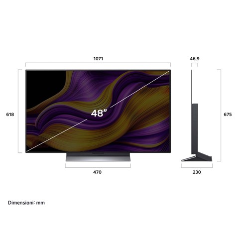 LG OLED evo AI OLED48G56LS TV Serie G5S 48'' 4K, α11 Gen2, Brightness Booster Max, 40W, 4 HDMI 165Hz, Smart TV 2025