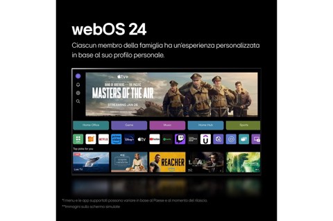 LG OLED65C43LA TV 139,7 cm (55") 4K Ultra HD Smart TV Wi-Fi Nero