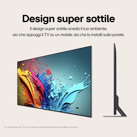 LG QNED 75'' Serie QNED86 75QNED86T6A, TV 4K, 4 HDMI, SMART TV 2024