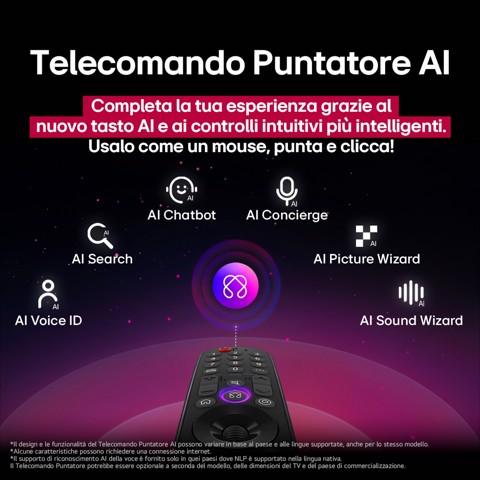 LG QNED AI 43QNED70A6A TV Serie QNED70 43'' 4K, α7 Gen8, HDR10, 20W, 3 HDMI con Game Optimizer, Smart TV WebOS 25