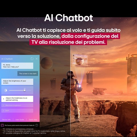 LG QNED AI 50QNED70A6A TV Serie QNED70 50'' 4K, α7 Gen8, HDR10, 20W, 3 HDMI con Game Optimizer, Smart TV WebOS 25