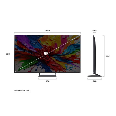 LG QNED evo AI 65'' Serie QNED93 65QNED93A6A, MiniLED 4K, Precision Dimming, Dolby Vision, SMART TV 2025