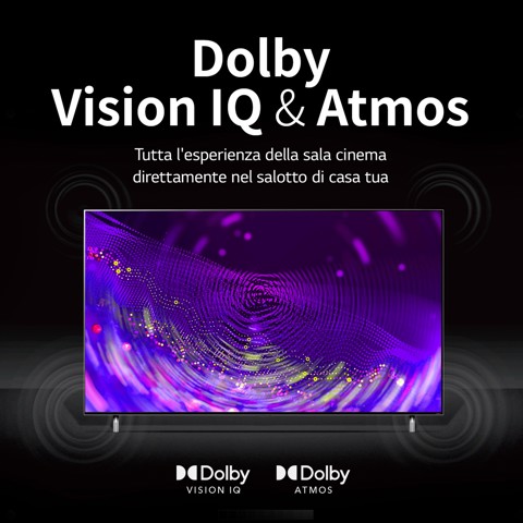 LG QNED MiniLED 4K 55" Serie QNED87 55QNED876QB Smart TV NOVITÀ 2022