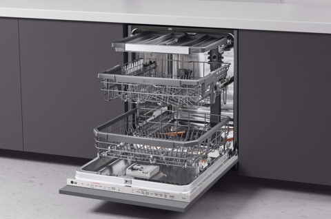 LG QuadWash DB365TXS Lavastoviglie a scomparsa totale Classe B 14 coperti Vapore Wi-Fi