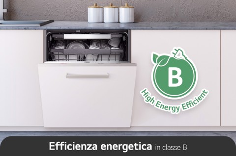 LG QuadWash DB365TXS Lavastoviglie a scomparsa totale Classe B 14 coperti Vapore Wi-Fi