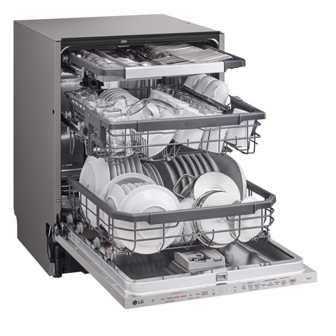 LG QuadWash DB365TXS Lavastoviglie a scomparsa totale Classe B 14 coperti Vapore Wi-Fi