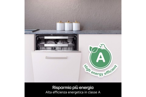 LG QuadWash DB375TXS Lavastoviglie a scomparsa totale Classe A 14 coperti Vapore Wi-Fi
