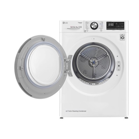 LG RC90V9AV2W Asciugatrice 9 kg Pompa di Calore Libera installazione Carica frontale C