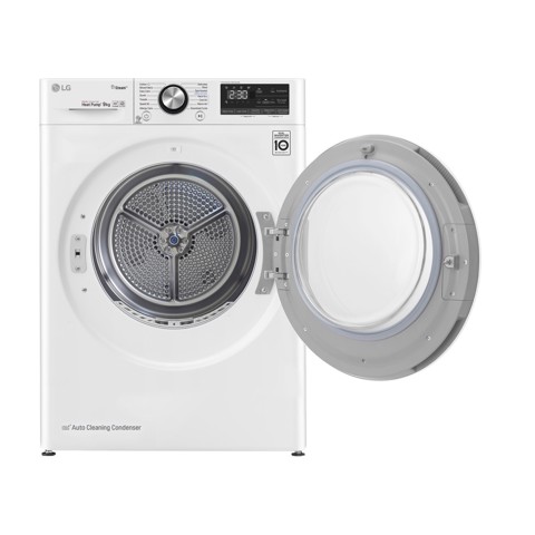 LG RC90V9AV2W Asciugatrice 9 kg Pompa di Calore Libera installazione Carica frontale C