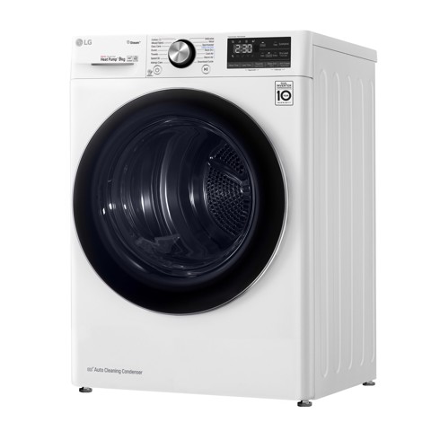LG RC90V9AV2W Asciugatrice 9 kg Pompa di Calore Libera installazione Carica frontale C