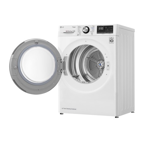 LG RC90V9AV2W Asciugatrice 9 kg Pompa di Calore Libera installazione Carica frontale C