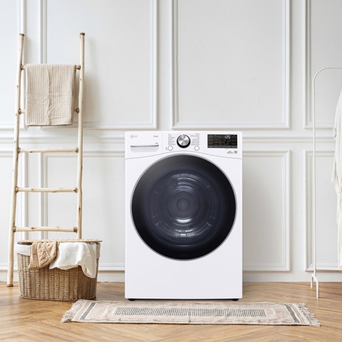 LG RH18U8AVCW Asciugatrice 18kg Pompa di calore DUAL Inverter Classe D, Motore Direct Drive, AI Dry, Wi-Fi, Bianca
