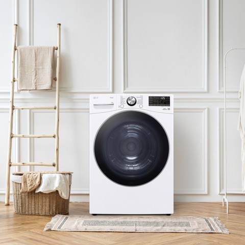 LG RH18U8AVCW Asciugatrice 18kg Pompa di calore DUAL Inverter Classe D, Motore Direct Drive, AI Dry, Wi-Fi, Bianca