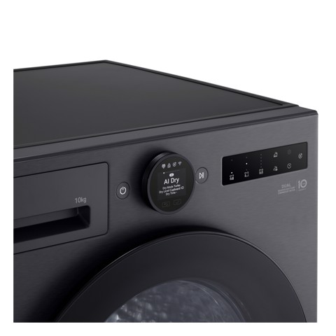 LG RHX7010TBB Asciugatrice Intelligente AI Dry 10 kg Classe C Nero