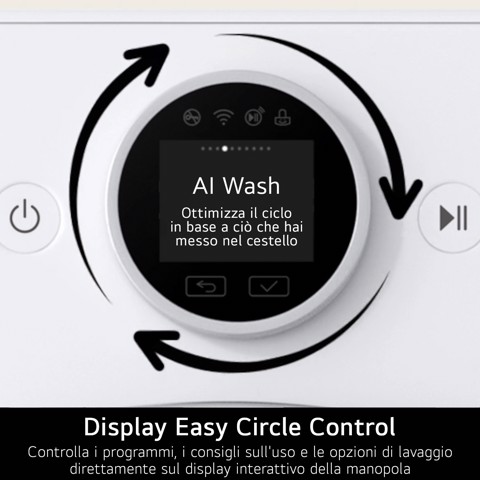 LG RHX9009TWC Asciugatrice Intelligente AI Dry 9 kg Classe A Bianco