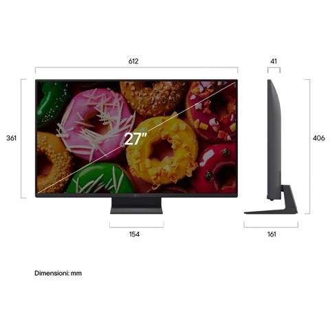 LG Smart TV webOS 27'' Serie LB70 27LB70006LA, FullHD, webOS 26, Game Optimizer, 2 HDMI, 10W, Wi-Fi, SMART TV 2026