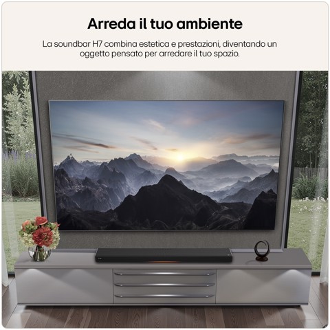 LG Sound Suite H7, Soundbar all-in-one con audio spaziale 9.1.6 & Dolby Atmos FlexConnect, Black