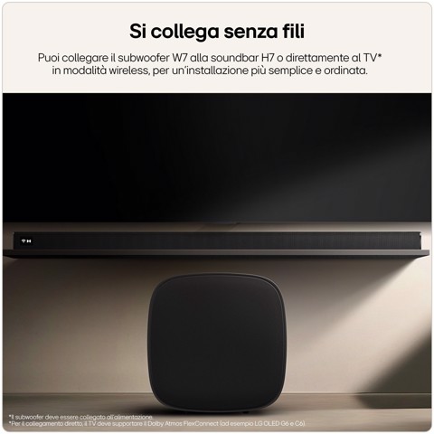 LG Sound Suite W7, Subwoofer Wireless per bassi profondi e immersivi