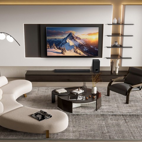 LG Soundbar S80TY, 480W su 3.1.3 canali, Dolby Atmos, Wi-Fi