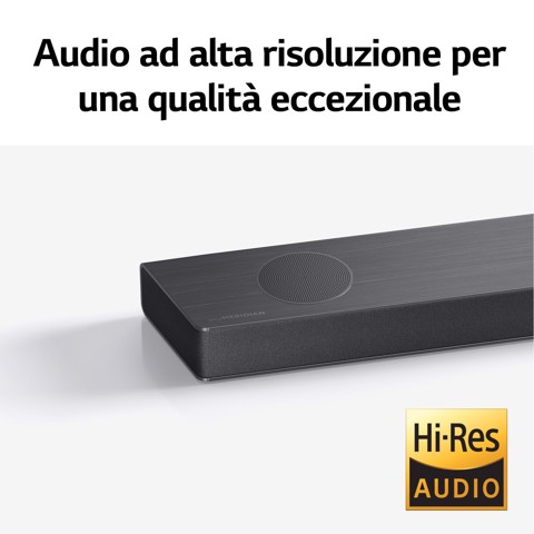 LG Soundbar S95QR 810W 9.1.5 canali, Meridian, Dolby Atmos, NOVITÀ 2022