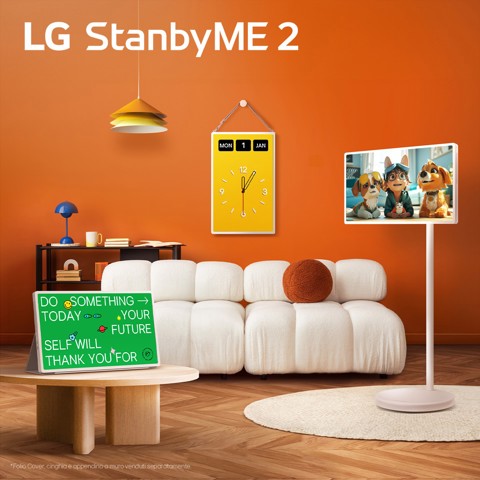 LG StanbyME 2 27LX6TDGA schermo super portatile 27'' touchscreen, webOS, HDMI, USB-C 2025