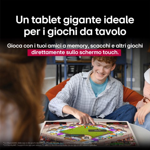 LG StanbyME 2 27LX6TDGA schermo super portatile 27'' touchscreen, webOS, HDMI, USB-C 2025