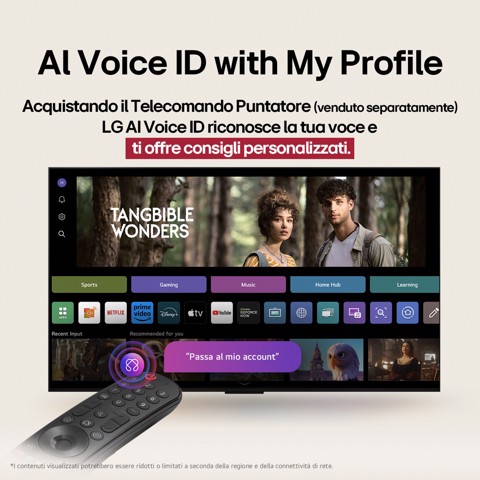 LG UHD AI 55UA75006LA TV Serie UA75 55'' 4K, α7 Gen8, HDR10, 20W, 3 HDMI con Game Optimizer, Smart TV WebOS 25