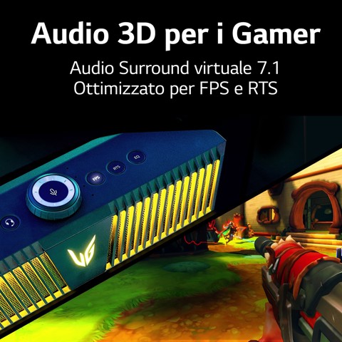 LG UltraGear GP9 speaker gaming con audio 3D e microfono integrato