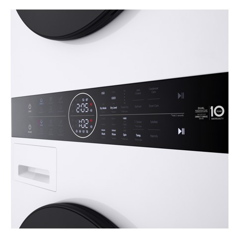 LG WashTower WT1210WWF Colonna Bucato 12/10kg AI DD, Classe A, Pannello unificato