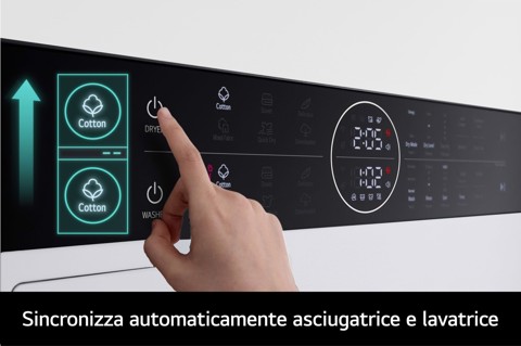 LG WT1210WWF lavasciuga Libera installazione Caricamento frontale Bianco A