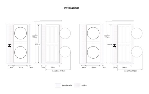LG WT1210WWF lavasciuga Libera installazione Caricamento frontale Bianco A