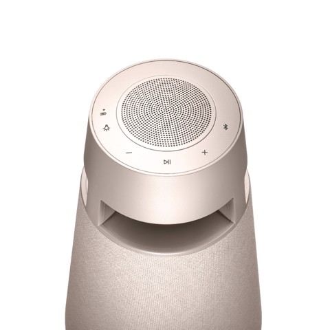 LG XBOOM 360 XO3, Speaker omnidirezionale 50W, Illuminazione, IP54, Bluetooth 5.1, Beige