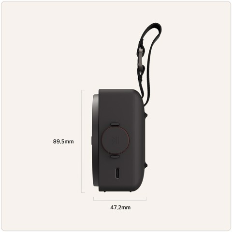 LG xboom Mini by will.i.am, Speaker Bluetooth portatile 5W, Compatto e versatile, 10 ore di autonomia, IP67, Black