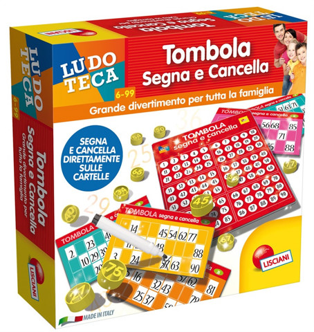 Lisciani Ludoteca tombola segna e cancella 48 cart