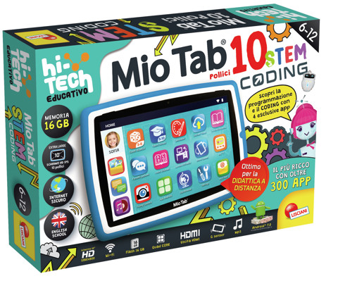 Lisciani MIO TAB 10" STEM CODING XL 2021 16 GB Wi-Fi Blu