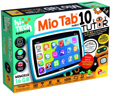 Lisciani MIO TAB 10" TUTOR XL 2021 16 GB Wi-Fi Blu