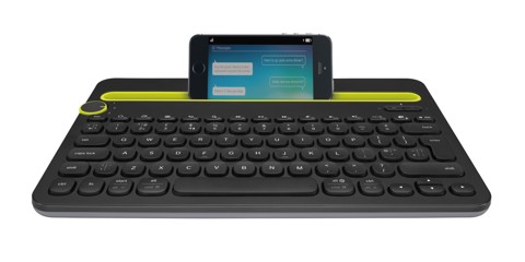 Logitech Bluetooth® Multi-Device Keyboard K480 tastiera QWERTY Italiano Nero, Lime