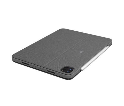 Logitech Combo Touch Custodia con Tastiera per iPad Pro 11 pollici (1a, 2a, 3a gen - 2018, 2020, 2021) - Tastiera Retroilluminata Rimovibile, Trackpad, Smart Connector - Grigio