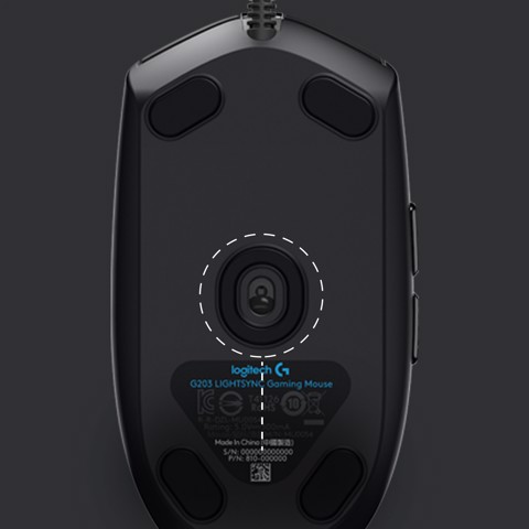 Logitech G G203 LIGHTSYNC mouse gaming a filo