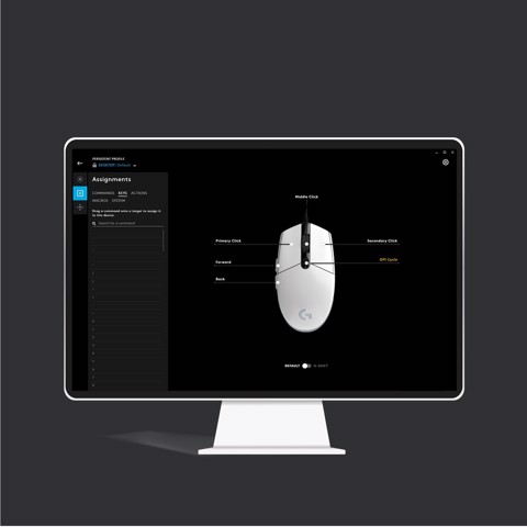 Logitech G G203 LIGHTSYNC mouse gaming a filo