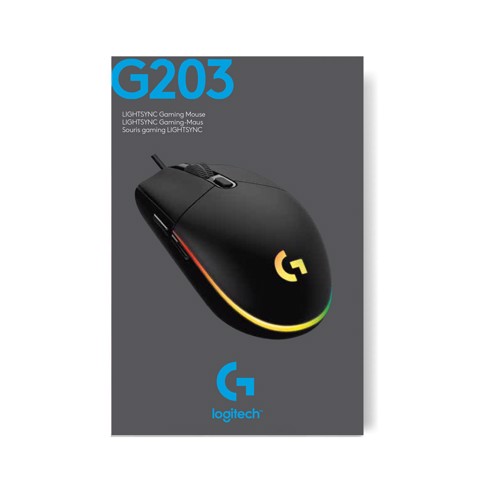 Logitech G G203 LIGHTSYNC mouse gaming a filo