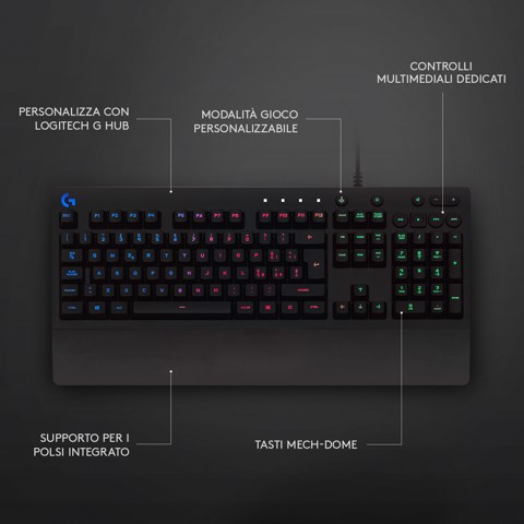 Logitech G G213 Prodigy Tastiera Gaming Cablata