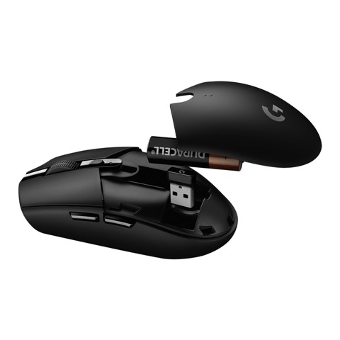 Logitech G G305 LIGHTSPEED Mouse Gaming Wireless, Sensore 12K HERO, 12.000 DPI, Design Leggero, 6 Pulsanti Programmabili, Batteria 250 Ore, Memoria Integrata, PC/Laptop - Nero