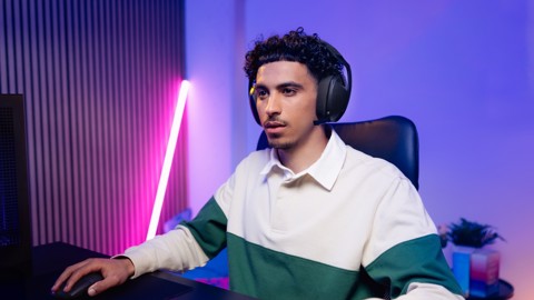 Logitech G G321 LIGHTSPEED, cuffia con microfono gaming wireless Bluetooth, comfort e vestibilità dinamici, microfono su braccio a 16 kHz, PC, PS4, PS5, Nintendo Switch, mobile - Nero
