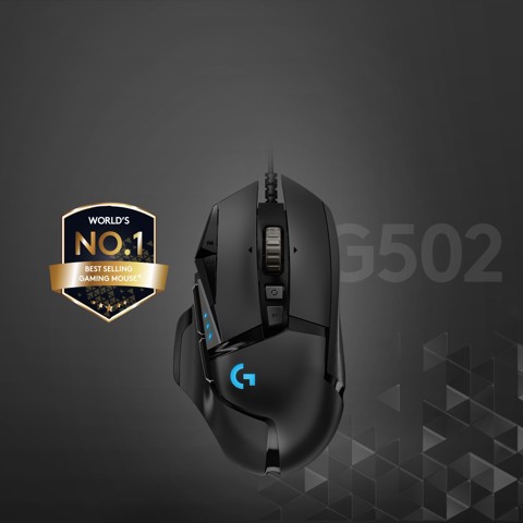 Logitech G G502 HERO mouse Mano destra USB tipo A Ottico 16000 DPI