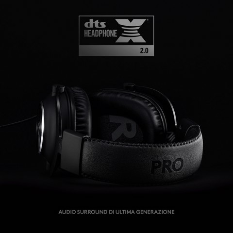 Logitech G PRO X cuffia gaming cablata con microfono 7.1 Surround