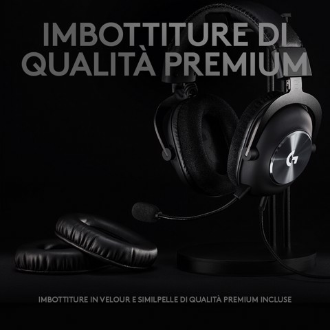 Logitech G PRO X cuffia gaming cablata con microfono 7.1 Surround