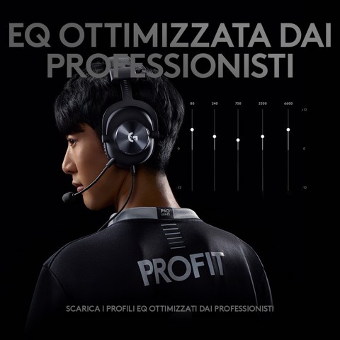 Logitech G PRO X cuffia gaming cablata con microfono 7.1 Surround