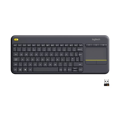 Logitech K400 Plus Tastiera Wireless Touch per tv