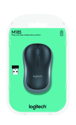 Logitech M185 mouse wireless (nero)